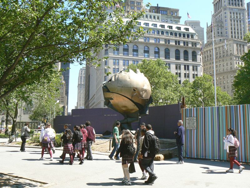 Battery Park: The Sphere for Plaza Fountain 3